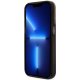 Guess dėklas iPhone 14 Pro telefonui Liquid Glitter 4G, juodas