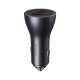 Baseus Golden Contactor Pro car charger USB-A + 2x USB-C 65W dark gray (CGJP010013)