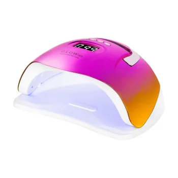 UV/LED nagų lempa Glow F2 RC 220W, rožinė/auksinė