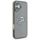 Karl Lagerfeld IML Metal Karl&Choupette Head MagSafe dėklas iPhone 16 Plus, juodas