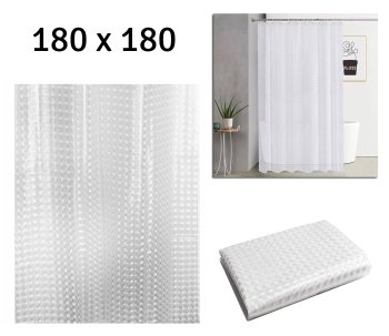 3D Effect Shower Curtain, 180x200 cm