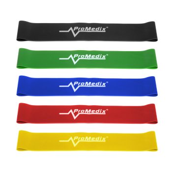 Lateksinės pasipriešinimo juostos Promedix PR-700, 5 vnt. (50 cm)