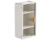 3-Tier Bathroom Wall Cabinet with Door and Tissue Box Holder
