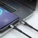 3mk Hyper Cable N-SERIES USB-A į USB-C laidas 1m 18W QC 3.0, juodas