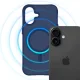 Apsauginis dėklas 3mk Smoke MagCase iPhone 17, mėlynas permatomas