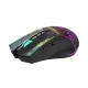 Wozinsky WMGB-3200 belaidė optinė žaidimų pelė su RGB apšvietimu, juoda