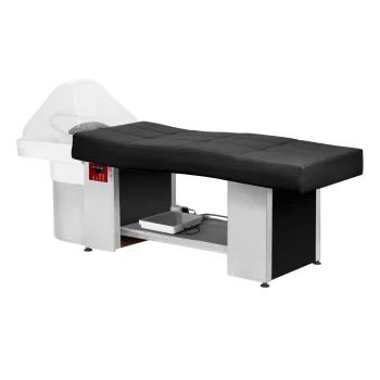 Hairdressing Wash Unit with Bed Head Spa Gabbiano 017 Black
