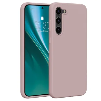 Etteri Silicone Case for Samsung Galaxy S23 Plus, Light Pink
