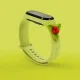 Strap Xmas silikoninis kalėdinis dirželis Xiaomi Mi Band 3 / 4 - Žalias