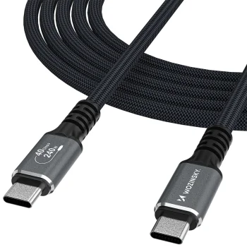 USB4 USB-C į USB-C laidas Wozinsky WPS-UY42S 240W 40Gbps 2m, juodas