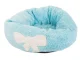 Plush Pet Bed for Dogs and Cats, Blue, 35 cm