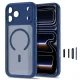 Tech-Protect MagPeak MagSafe CC dėklas telefonui iPhone 18 Pro Max / 17 Pro Max, Matte Navy Blue