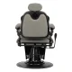 Barber Chair Gabbiano Francesco Grey with Black Base