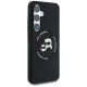 Karl Lagerfeld Silicone Double Heads And Circle MagSafe Case for Samsung Galaxy S25+, Black