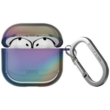 Uniq Iridescia dėklas AirPods 4 ausinėms, holografinis