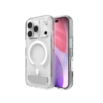 ZAGG Crystal Palace Snap KS MagSafe dėklas iPhone 17 Pro telefonui, skaidrus
