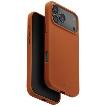 Uniq Lino Magclick Charging dėklas, skirtas iPhone 17 Pro Max, oranžinis