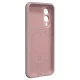 Etteri Silicone Mag dėklas Samsung Galaxy S25 Edge, šviesiai rožinis