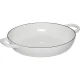 Ketaus troškintuvas Le Creuset Gourmet Flower 26 cm 2.2 l, baltas