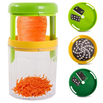 Spiral Vegetable Slicer and Grater, 16x8.5 cm