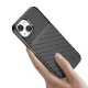 Smūgiams atsparus iPhone 15 Plus dėklas Thunder Case, juodas