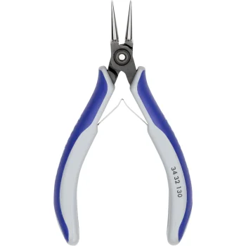 KNIPEX apvaliosios replės elektronikai 34 32 130, 135 mm, mėlynos / pilkos