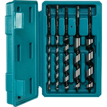 Sraigtinių grąžtų medžiui rinkinys Makita D-75677, 5 vnt.