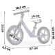 Nukido Light Flee Kids Balance Bike, 12-inch
