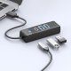 Orico PWC2U-U3 3-Port USB Hub (2x USB-A 3.0, 1x USB-C 3.0), 1m, Black