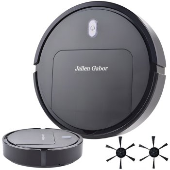 Cordless Robot Vacuum Cleaner with Mop Function, Black