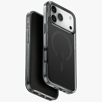 Uniq Clario Magclick Charging dėklas, skirtas iPhone 17 Pro Max, juodas