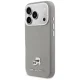 Karl Lagerfeld Karl & Choupette Saffiano MagSafe dėklas iPhone 17 Pro Max, pilkas