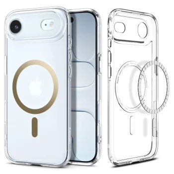 Spigen Ultra Hybrid Mag dėklas, skirtas iPhone 17 / 17 Air, skaidrus / auksinis