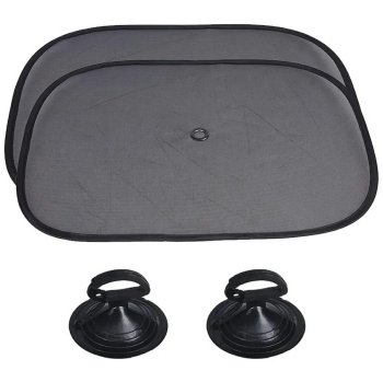 Car Side Window Sunshades DA354, 2 pcs, Black