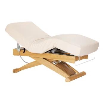 Elektrinė SPA procedūrų lova Sillon Siesta 52-102 cm, smėlio/šviesios medienos