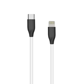 Extra Digital USB-C į Lightning silikoninis laidas 2m, baltas