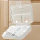 Pill and Supplement Organizer, 7 Compartments, Transparent