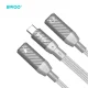BWOO BZ68 „2-in-1“ USB-C į 2x USB-C adapteris, 65 W, pilkas
