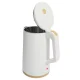 Cordless Electric Kettle 1.7L 1500W with 360° Rotating Base, White