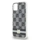 DKNY iPhone 11 / XR dėklas IML Checkered MagSafe, juodas