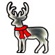 3D LED kalėdinė dekoracija „Elnias“ (40x31cm, USB)