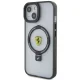 Ferrari Ring Stand MagSafe dėklas iPhone 15 Plus / 14 Plus, skaidrus