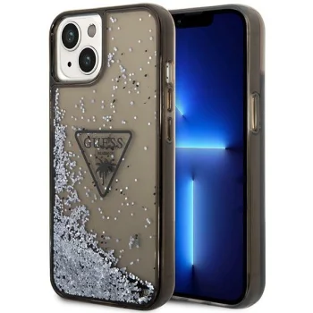 Guess Liquid Glitter Palm Case for iPhone 14 6.1" Black