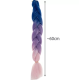 Soulima sintetiniai plaukai kasoms, ombre su blizgučiais, 60 cm