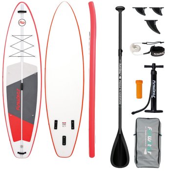 Pripučiama irklentė FunWater SUPFW69C 335cm, raudona/balta