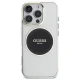 Guess IML Metal Colored Circle Classic Logo MagSafe dėklas iPhone 16 Pro, juodas