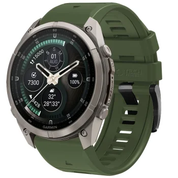 Tech-Protect silicone strap for Garmin Fenix (51 mm), green