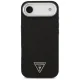 Guess Glitter Triangle Logo MagSafe dėklas iPhone 17 Air - juodas