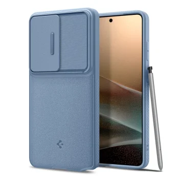 Spigen Optik Armor dėklas Samsung Galaxy S26 Ultra, mėlynas