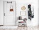 Pastatoma drabužių kabykla Modernhome YLT-0610, balta